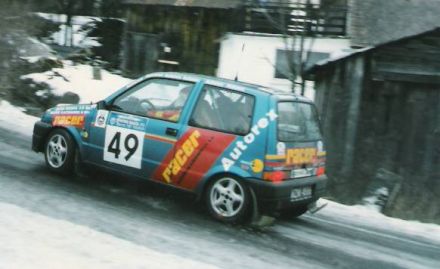 Jacek Sikora i Marek Kaczmarek - Fiat Cinquecento Abarth.